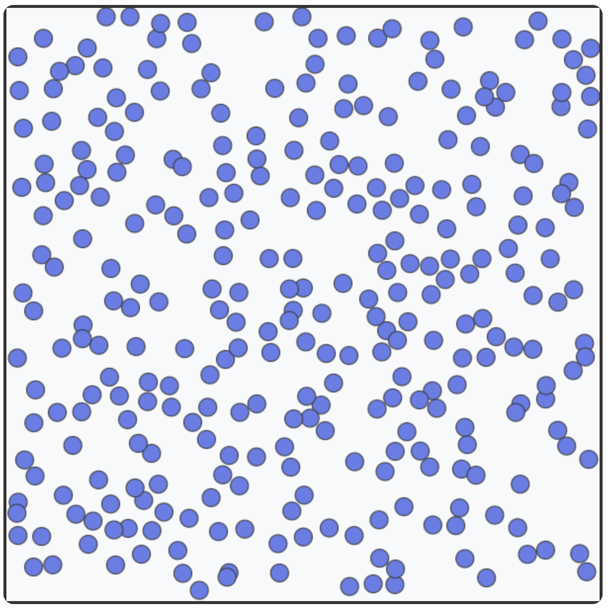 Screenshot: Gas Particle Simulation